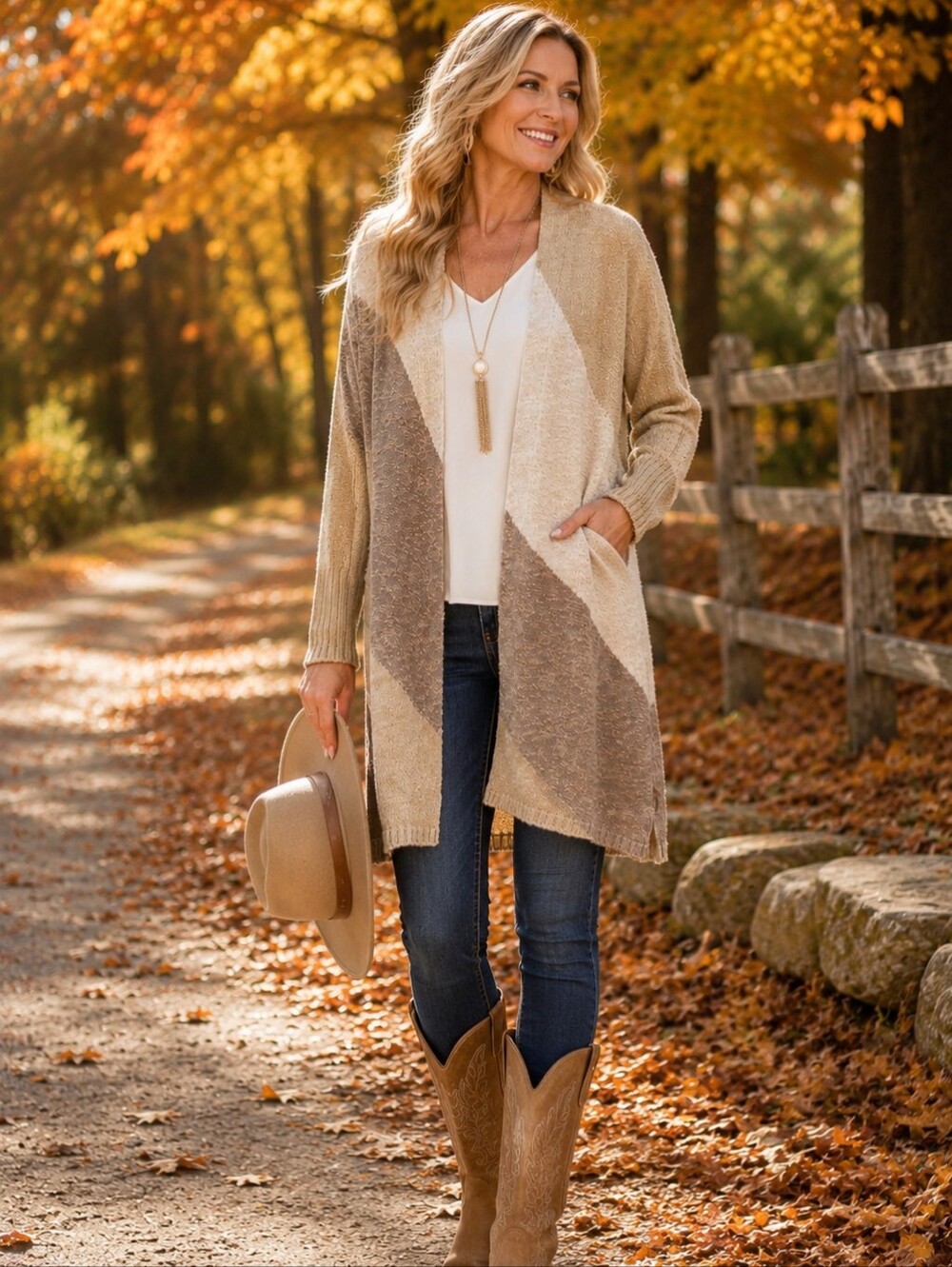 NWT Chico’s Neutral Open Front Sweater  Long Cardigan Size 4 XXL